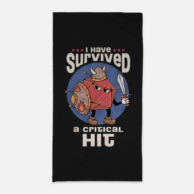 Critical Hit Survivor-none beach towel-marsdkart