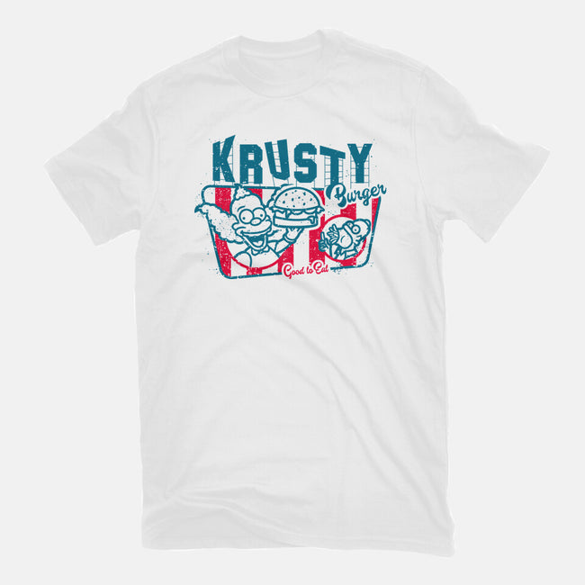 Krusty Burger-womens fitted tee-se7te