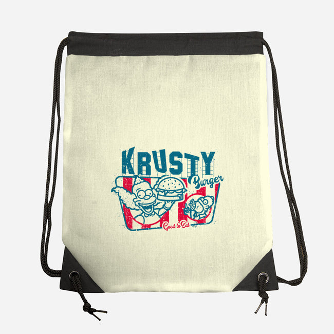 Krusty Burger-none drawstring bag-se7te