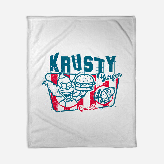 Krusty Burger-none fleece blanket-se7te
