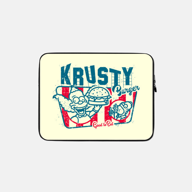 Krusty Burger-none zippered laptop sleeve-se7te