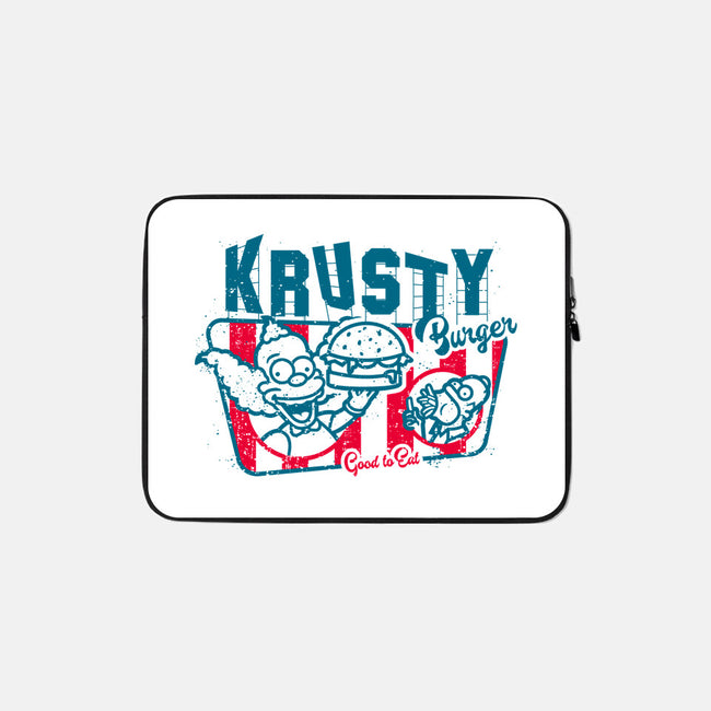 Krusty Burger-none zippered laptop sleeve-se7te