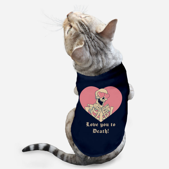 Love You To Death-cat basic pet tank-vp021
