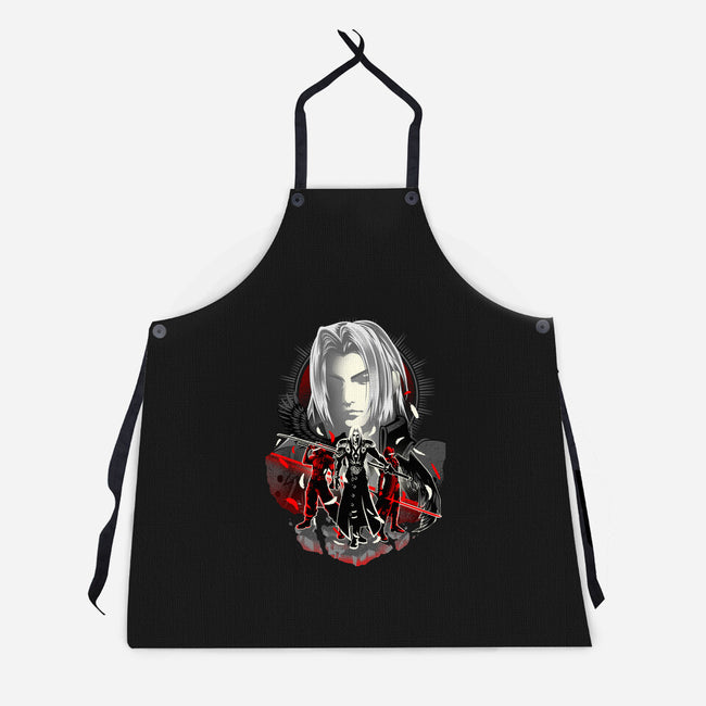 The Man In The Black Cape-unisex kitchen apron-hypertwenty