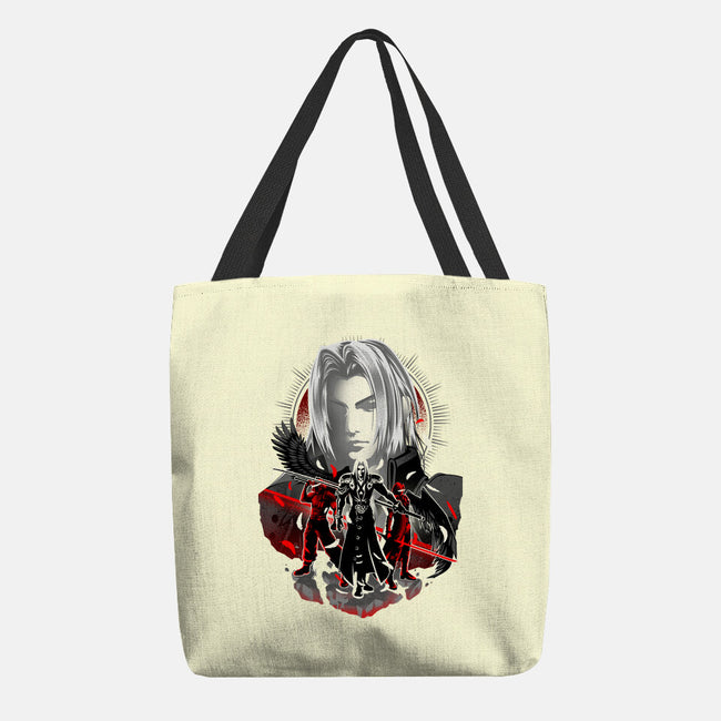 The Man In The Black Cape-none basic tote bag-hypertwenty