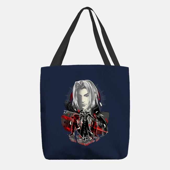 The Man In The Black Cape-none basic tote bag-hypertwenty