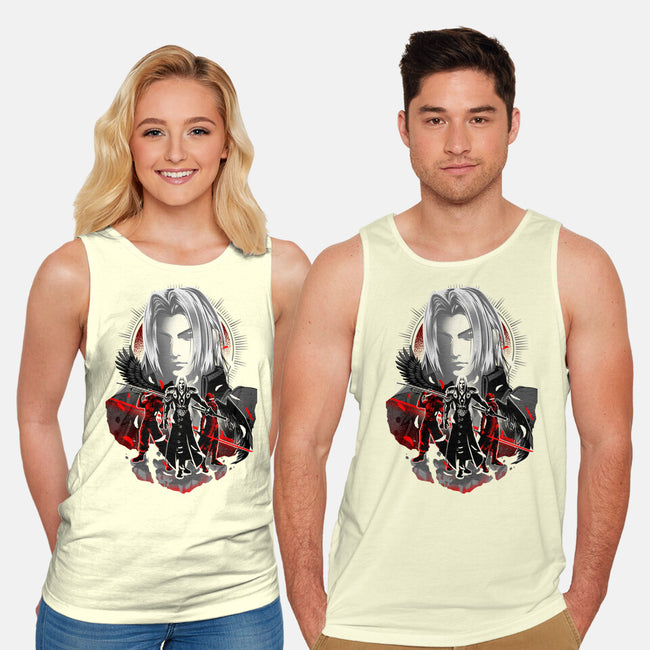 The Man In The Black Cape-unisex basic tank-hypertwenty