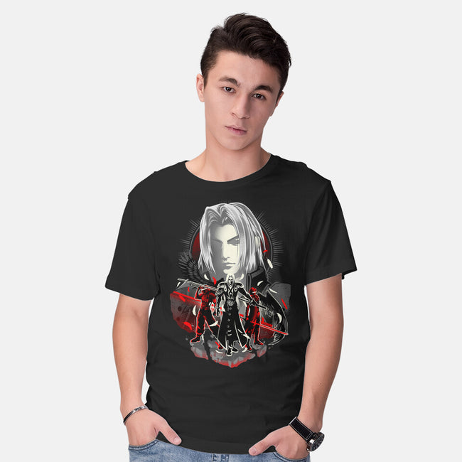 The Man In The Black Cape-mens basic tee-hypertwenty