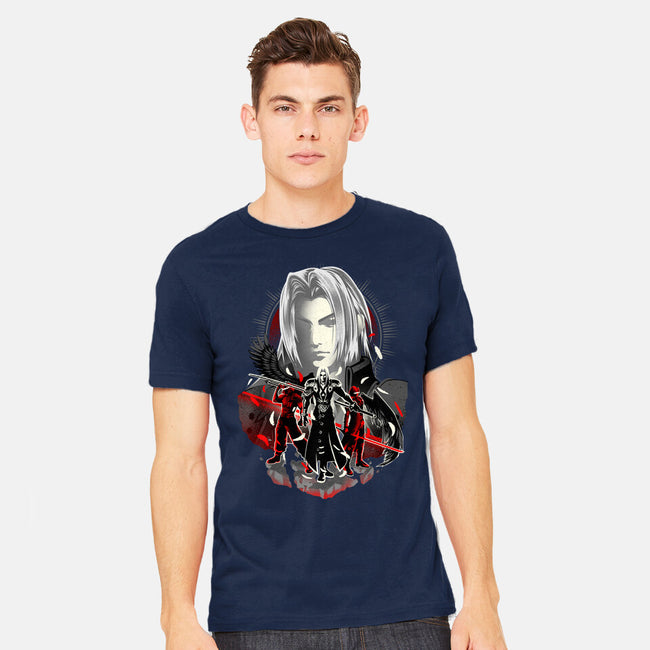 The Man In The Black Cape-mens heavyweight tee-hypertwenty