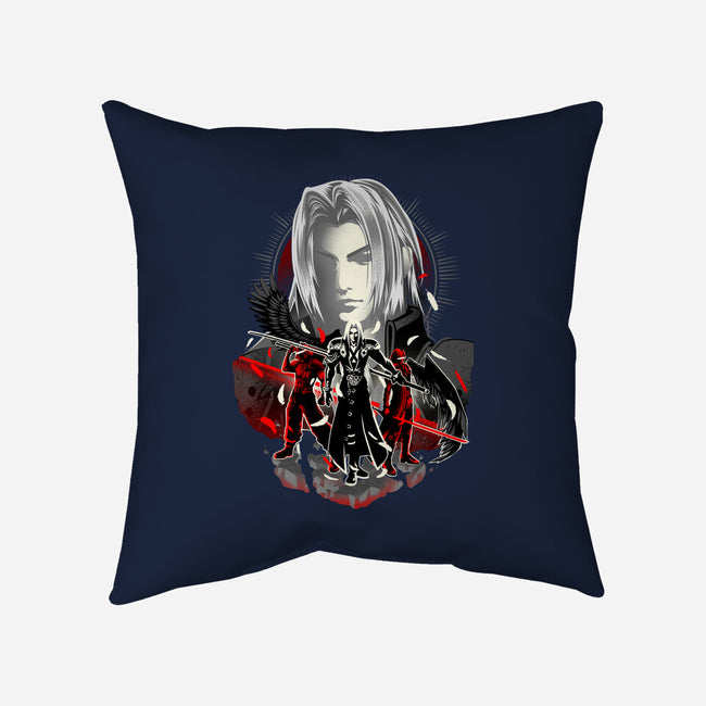The Man In The Black Cape-none removable cover w insert throw pillow-hypertwenty
