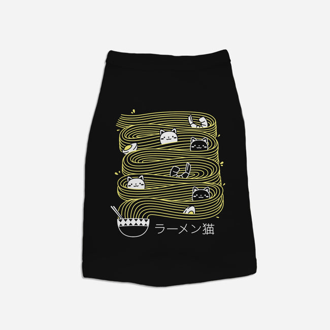 Ramen Lines Minimalist-cat basic pet tank-tobefonseca