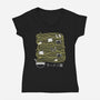 Ramen Lines Minimalist-womens v-neck tee-tobefonseca
