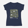 Ramen Lines Minimalist-womens v-neck tee-tobefonseca