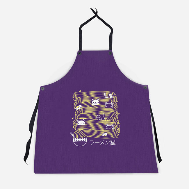 Ramen Lines Minimalist-unisex kitchen apron-tobefonseca