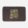 Ramen Lines Minimalist-none memory foam bath mat-tobefonseca