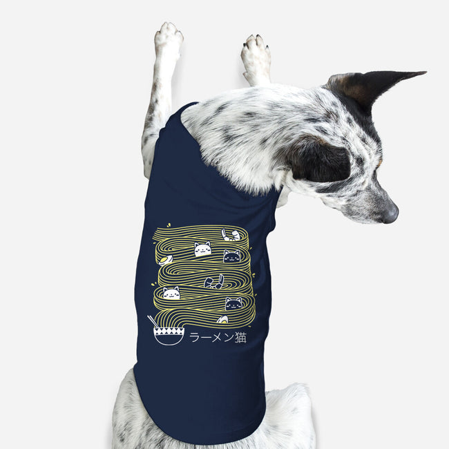 Ramen Lines Minimalist-dog basic pet tank-tobefonseca