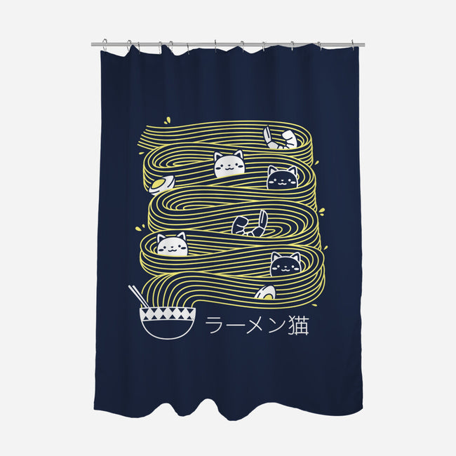 Ramen Lines Minimalist-none polyester shower curtain-tobefonseca