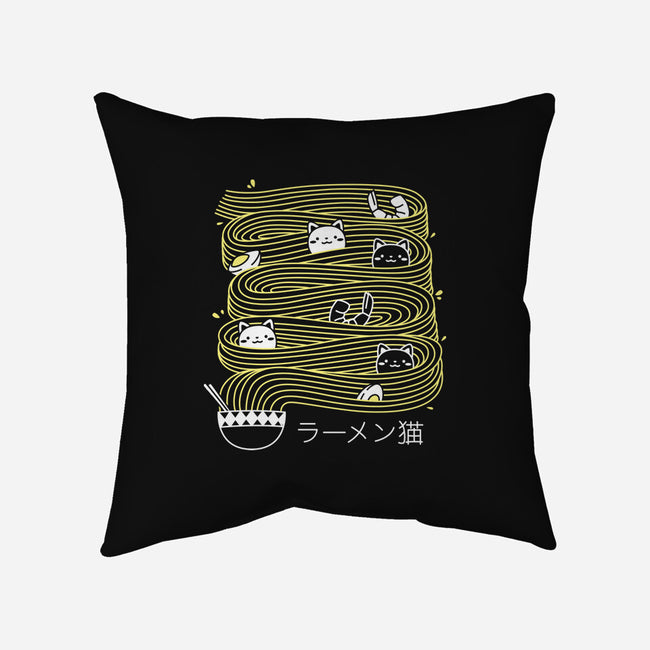 Ramen Lines Minimalist-none removable cover w insert throw pillow-tobefonseca