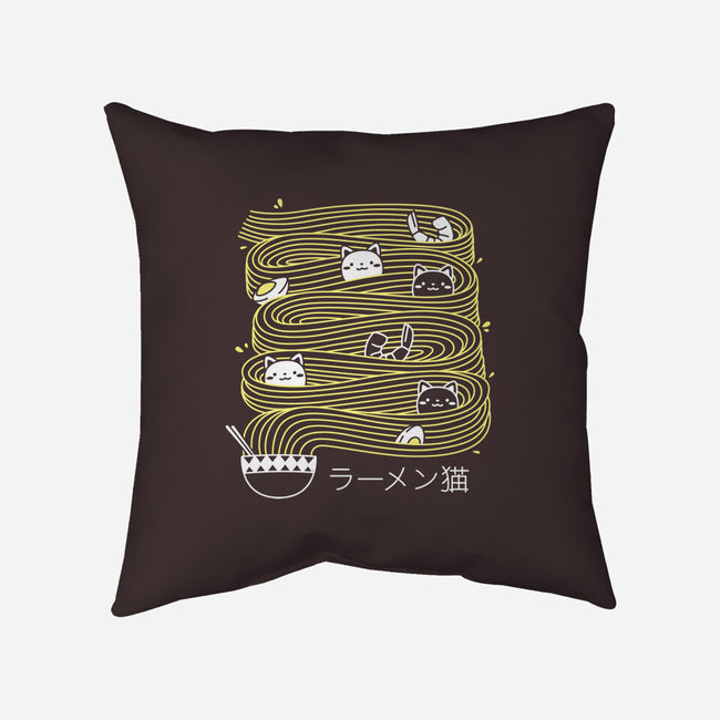 Ramen Lines Minimalist-none removable cover w insert throw pillow-tobefonseca
