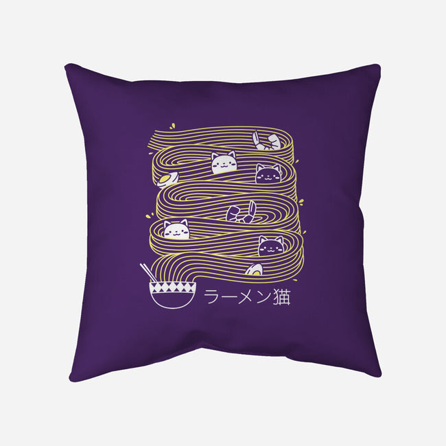 Ramen Lines Minimalist-none removable cover w insert throw pillow-tobefonseca