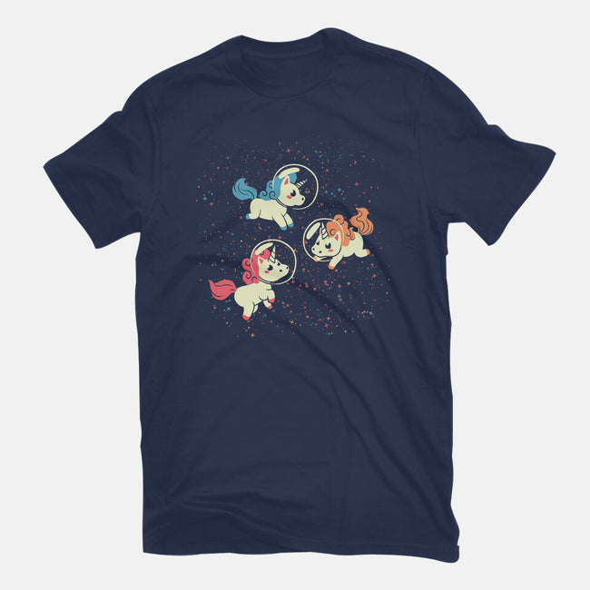 Space Unicorn-womens basic tee-tobefonseca