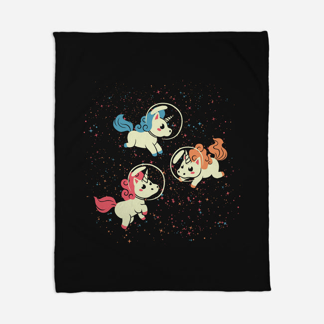 Space Unicorn-none fleece blanket-tobefonseca