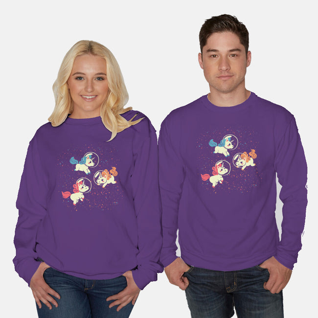 Space Unicorn-unisex crew neck sweatshirt-tobefonseca