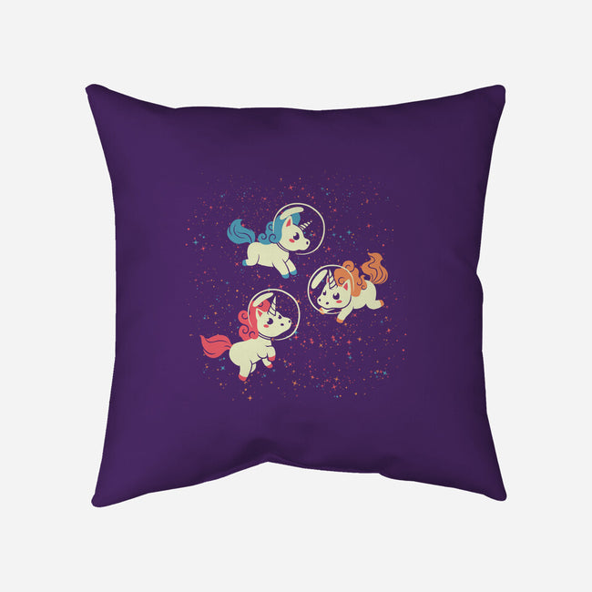Space Unicorn-none removable cover w insert throw pillow-tobefonseca
