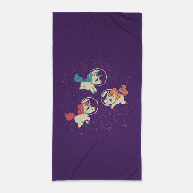 Space Unicorn-none beach towel-tobefonseca