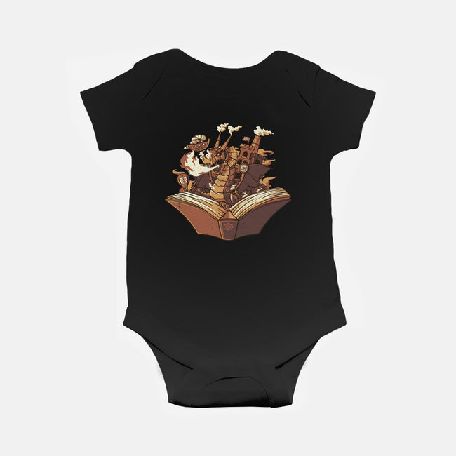Steampunk Dragon-baby basic onesie-tobefonseca