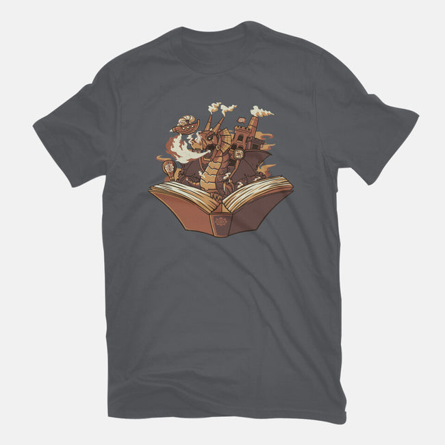 Steampunk Dragon-mens heavyweight tee-tobefonseca