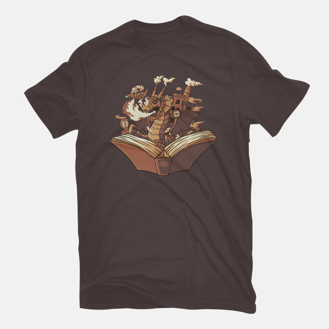 Steampunk Dragon-womens basic tee-tobefonseca