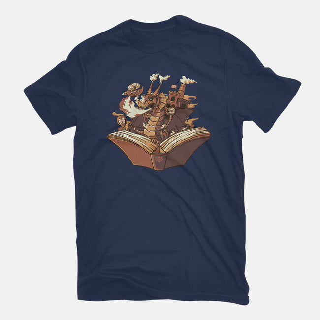 Steampunk Dragon-womens fitted tee-tobefonseca