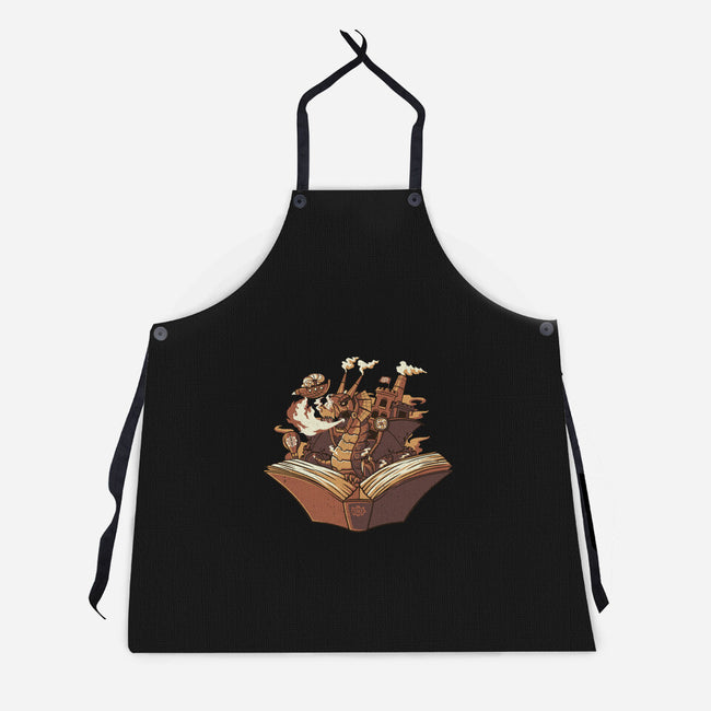 Steampunk Dragon-unisex kitchen apron-tobefonseca