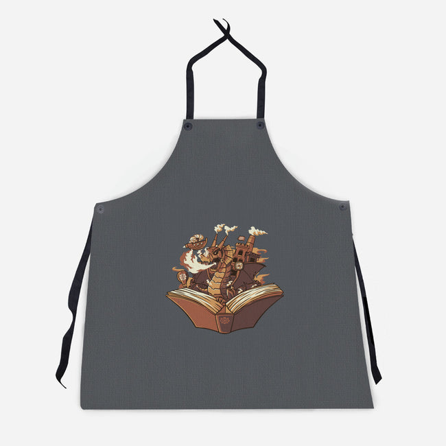 Steampunk Dragon-unisex kitchen apron-tobefonseca