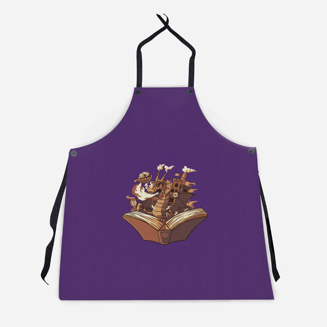 Steampunk Dragon-unisex kitchen apron-tobefonseca