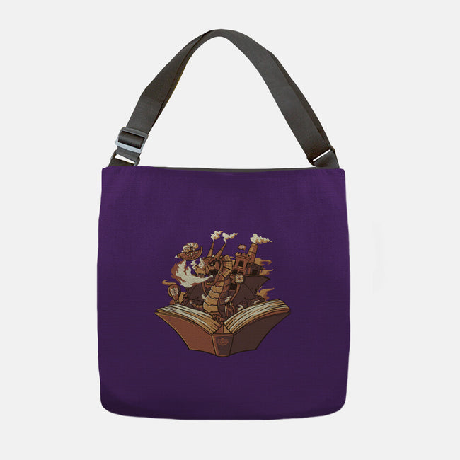 Steampunk Dragon-none adjustable tote bag-tobefonseca