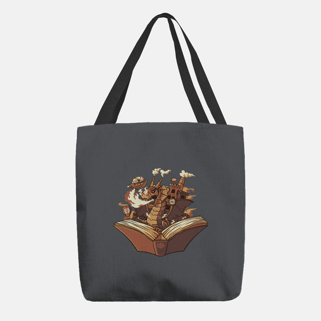 Steampunk Dragon-none basic tote bag-tobefonseca