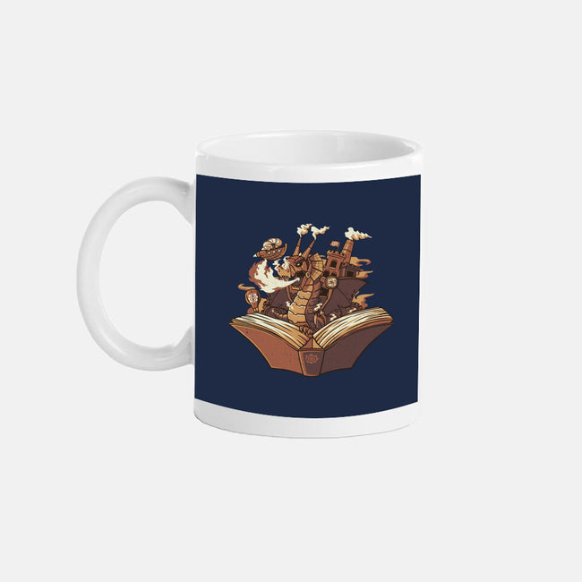 Steampunk Dragon-none mug drinkware-tobefonseca