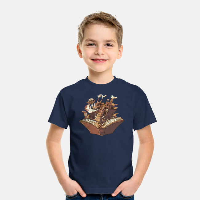 Steampunk Dragon-youth basic tee-tobefonseca