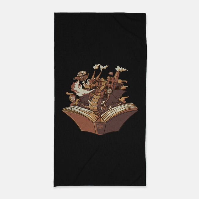 Steampunk Dragon-none beach towel-tobefonseca