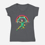 No Adulting-womens v-neck tee-tobefonseca