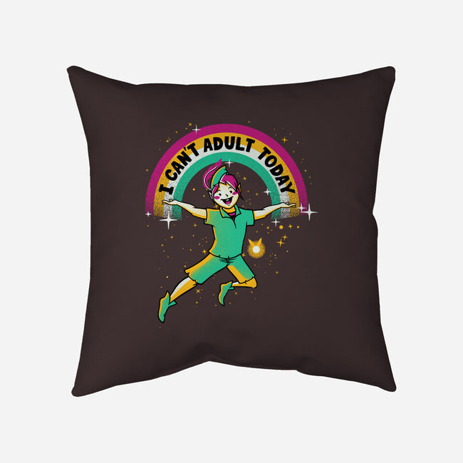 No Adulting-none removable cover w insert throw pillow-tobefonseca