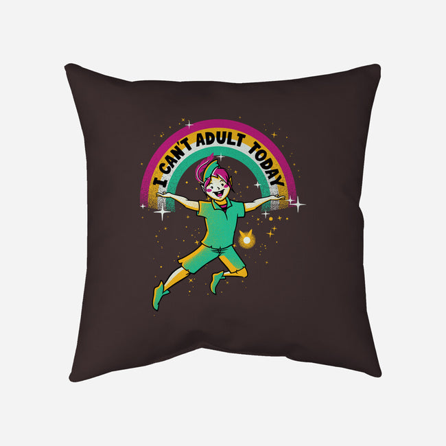 No Adulting-none removable cover throw pillow-tobefonseca