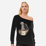 Long Time-womens off shoulder sweatshirt-MarianoSan