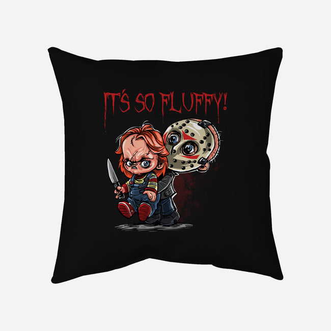 Slash Fluffy-none removable cover w insert throw pillow-zascanauta