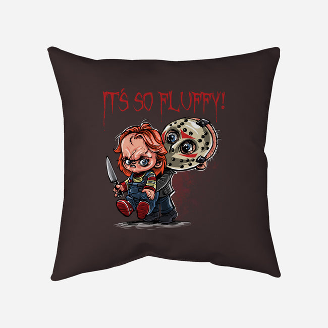 Slash Fluffy-none removable cover w insert throw pillow-zascanauta
