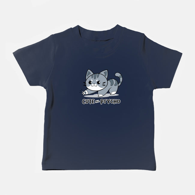 Cute But Psycho Cat-baby basic tee-Ca Mask