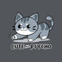 Cute But Psycho Cat-none removable cover w insert throw pillow-Ca Mask