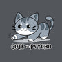 Cute But Psycho Cat-none removable cover throw pillow-Ca Mask